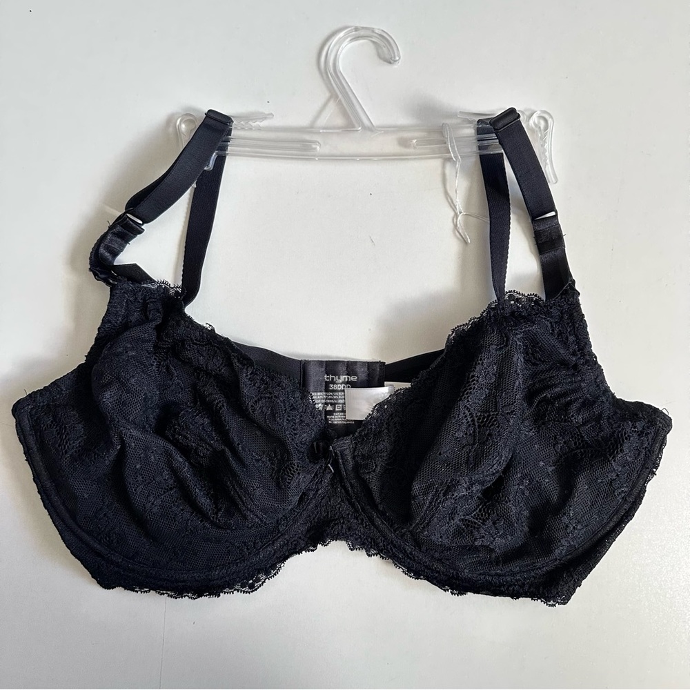 Thyme Maternity Black Lace Brassiere 38DDD